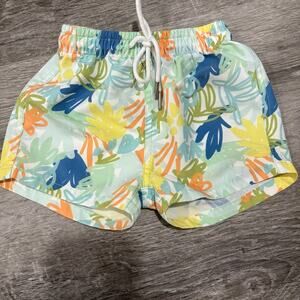 KNOT Kids Tropical Swim Trunks Size 12 Months NWOT